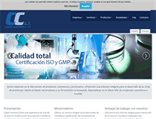 Tablet Screenshot of capelcosmetics.com